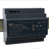 明緯150W超薄階梯型DIN導(dǎo)軌型電源  HDR-150-24  直流電壓24V