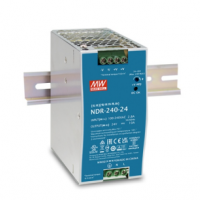 明緯240W工業(yè)用DIN導(dǎo)軌型單組輸出   NDR-240-24   直流電壓24V