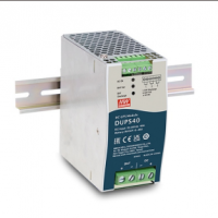 明緯24V/20A 不間斷導軌類DC-UPS模塊   DUPS40   直流電壓24V