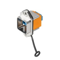 魏德米勒 接插件 RockStar?ModuPlug  工業以太網  訂貨號  1058150000 / 光纖連接器法蘭轉接座，V14型，適用LC單模