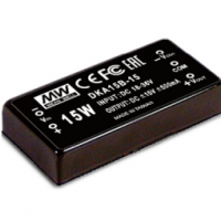 meanwell明緯  15W DC-DC穩(wěn)壓雙組輸出轉(zhuǎn)換器      DKA15C-12